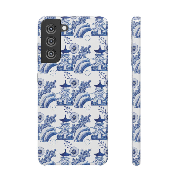 Chinoiserie Chic Toile Blue + White Phone Case