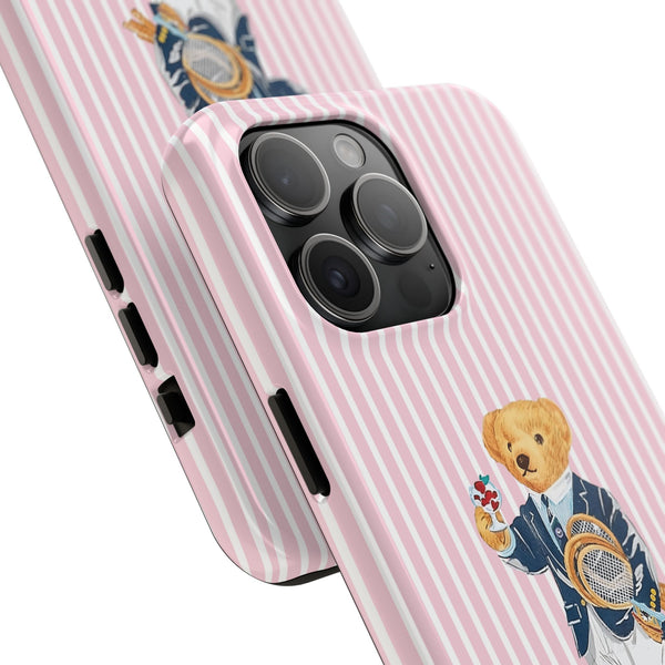 Preppy Teddy Bear Phone Case - Tough & Trendy Protection