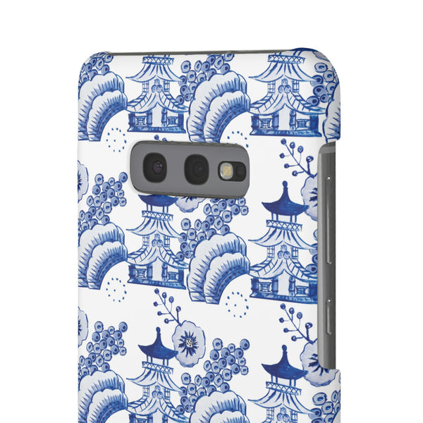 Chinoiserie Chic Toile Blue + White Phone Case