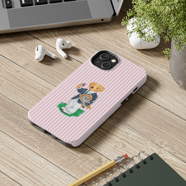 Preppy Teddy Bear Phone Case - Tough & Trendy Protection