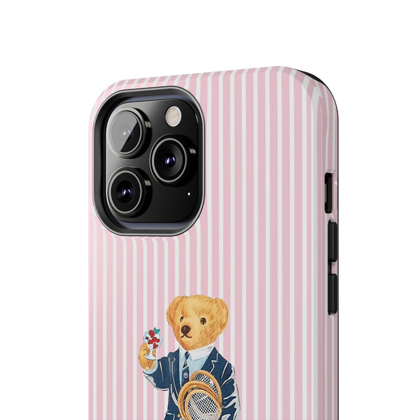Preppy Teddy Bear Phone Case - Tough & Trendy Protection
