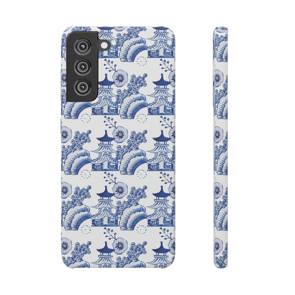 Chinoiserie Chic Toile Blue + White Phone Case