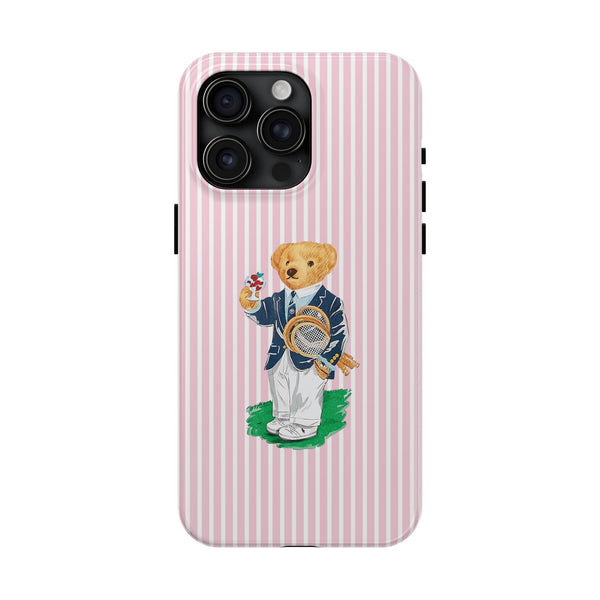 Preppy Teddy Bear Phone Case - Tough & Trendy Protection