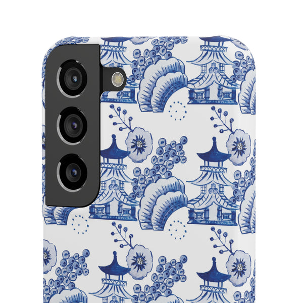 Chinoiserie Chic Toile Blue + White Phone Case