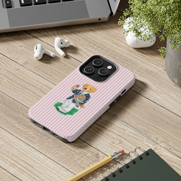 Preppy Teddy Bear Phone Case - Tough & Trendy Protection