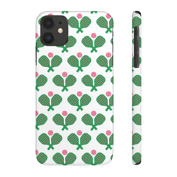 Pickle Ball Pickleball Lover Phone Case, Samsung,  iPhone Case Slim and Sleek, Preppy and Classic, Impact Resistant Shell