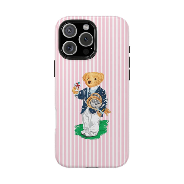 Preppy Teddy Bear Phone Case - Tough & Trendy Protection