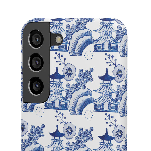 Chinoiserie Chic Toile Blue + White Phone Case