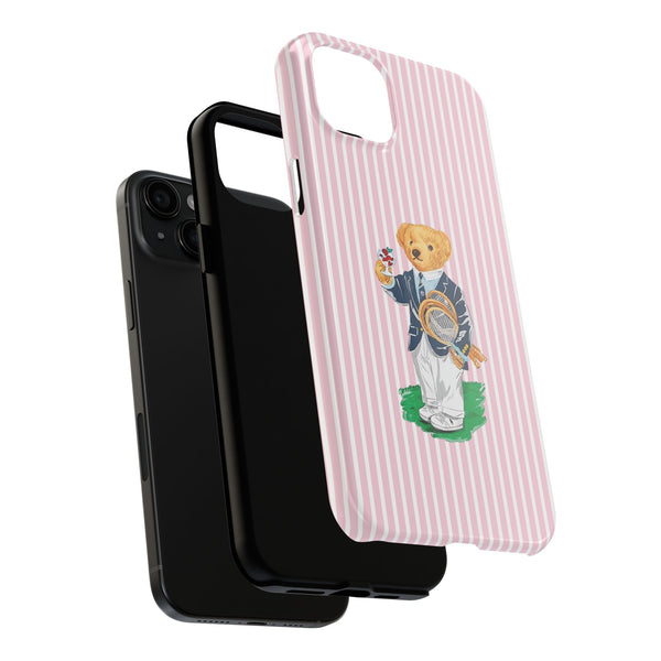 Preppy Teddy Bear Phone Case - Tough & Trendy Protection