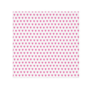 Face Towel Preppy Watercolor Hearts Pink