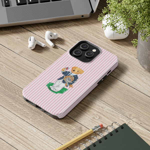 Preppy Teddy Bear Phone Case - Tough & Trendy Protection
