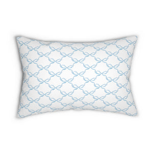 Preppy Bow Pillow with insert , 14" X 20"