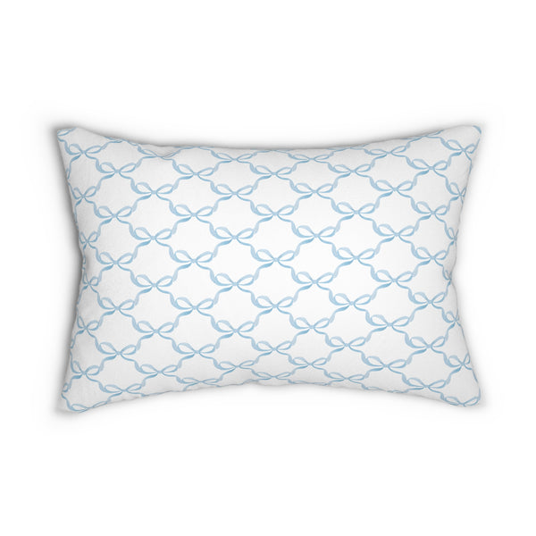 Preppy Bow Pillow with insert , 14" X 20"