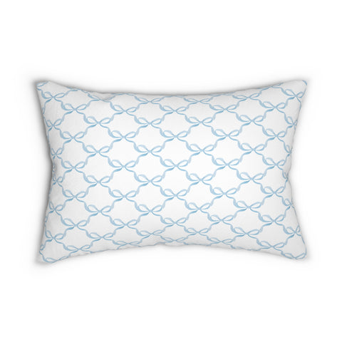 Preppy Bow Pillow with insert , 14" X 20"