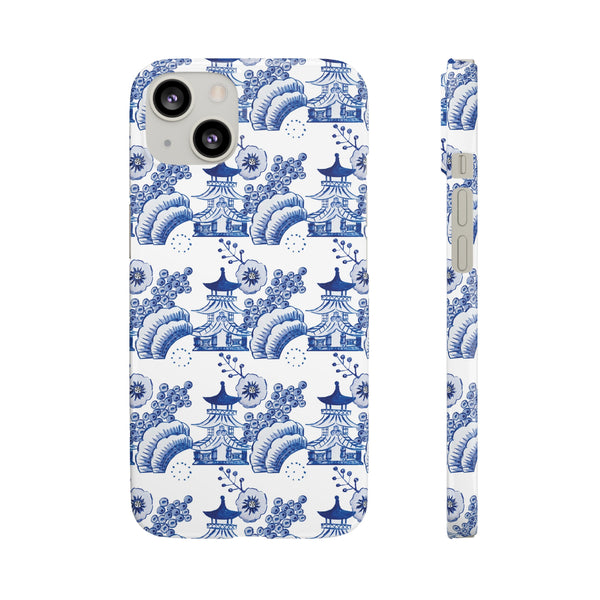 Chinoiserie Chic Toile Blue + White Phone Case