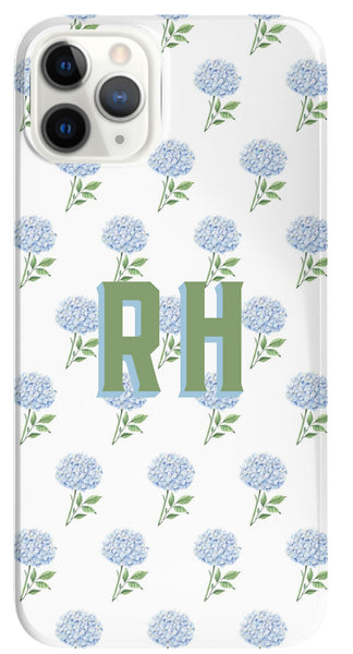 Phone Case - Hydrangea Pattern Monogram
