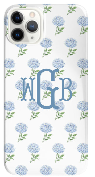 Phone Case - Hydrangea Pattern Monogram