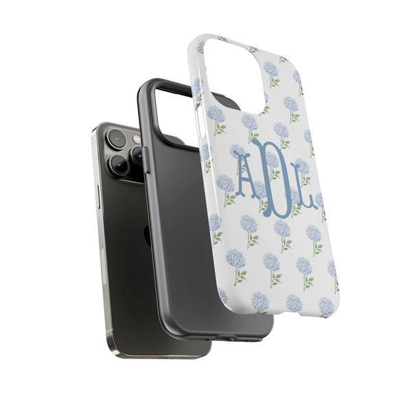 Phone Case - Hydrangea Pattern Monogram