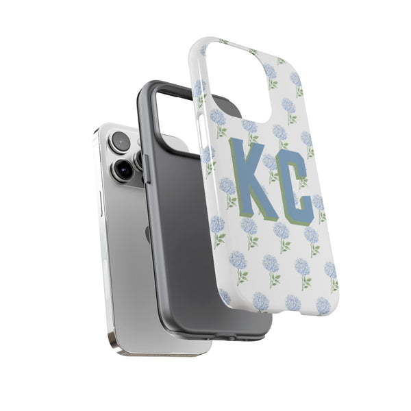 Phone Case - Hydrangea Pattern Monogram