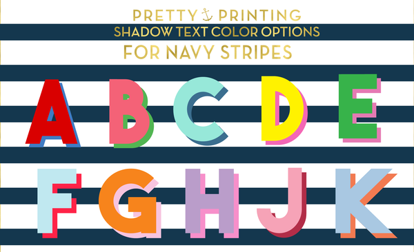 Phone Case - Preppy Navy + White Stripes with Monogram