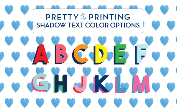 Canvas Zip Monogrammed Preppy Watercolor Blue Hearts Monogram