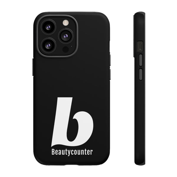 TOUGH Version Pretty Printing X Beautycounter Limited Edition Case Black with White logo