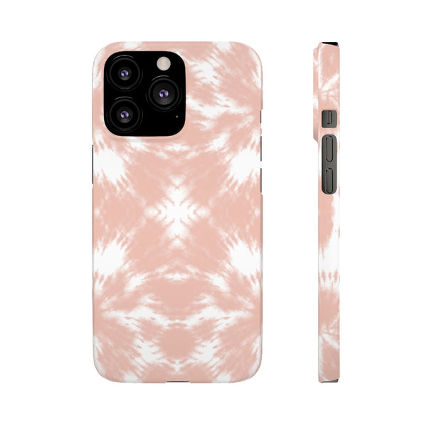 Tie Dye Shibori Blush + White Phone Case
