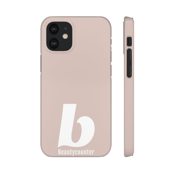 SLEEK Version Pretty Printing X Beautycounter Phone Case Blush`with White Logo
