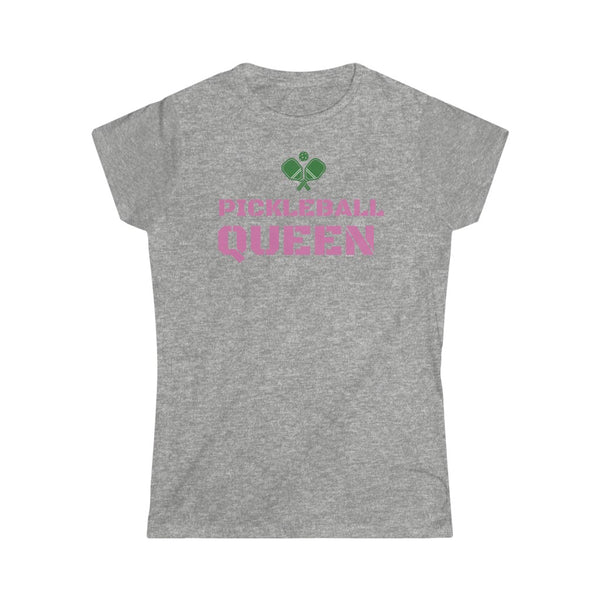 Pickeleball Queen short sleeve tee shirt, crew neck, soft spun cotton blend, perfect for Tennis Captain, Team gift