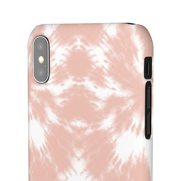 Tie Dye Shibori Blush + White Phone Case