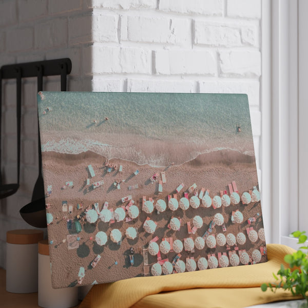 Cutting Board, Aerial Beach Scene choose 8x11 or 11x15 Makes the perfect hostess gift