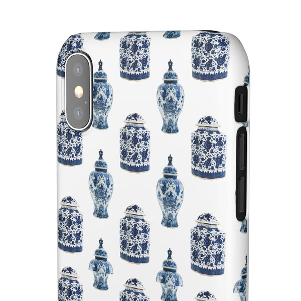 Chinoiserie Chic Blue and White Vase Preppy Phone Case