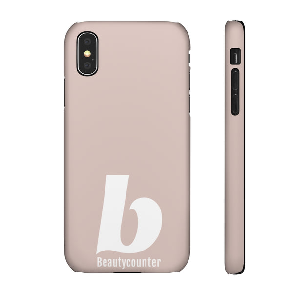 SLEEK Version Pretty Printing X Beautycounter Phone Case Blush`with White Logo