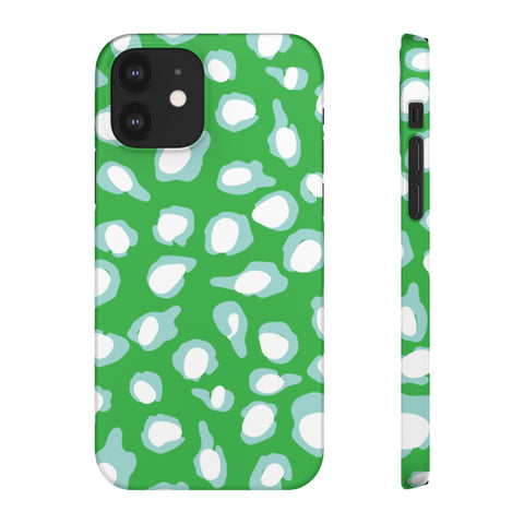 Chic Spots Green + Aqua Phone Case