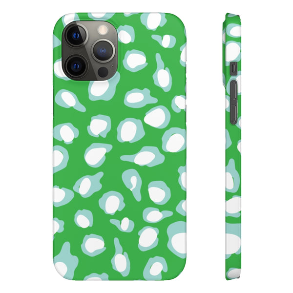Chic Spots Green + Aqua Phone Case