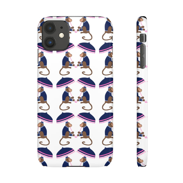 Monkey See Monkey Do Navy Phone Case