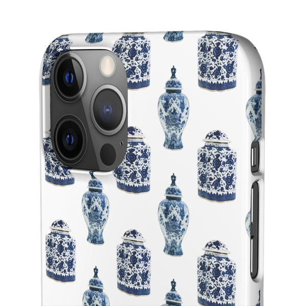 Chinoiserie Chic Blue and White Vase Preppy Phone Case