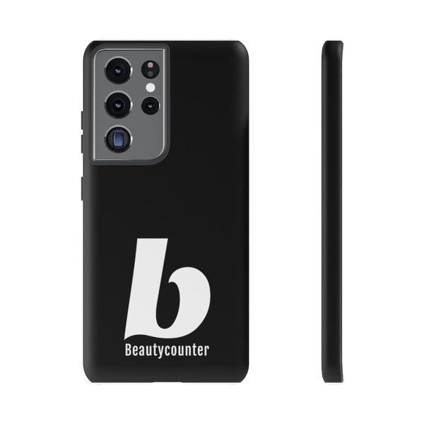 TOUGH Version Pretty Printing X Beautycounter Limited Edition Case Black with White logo