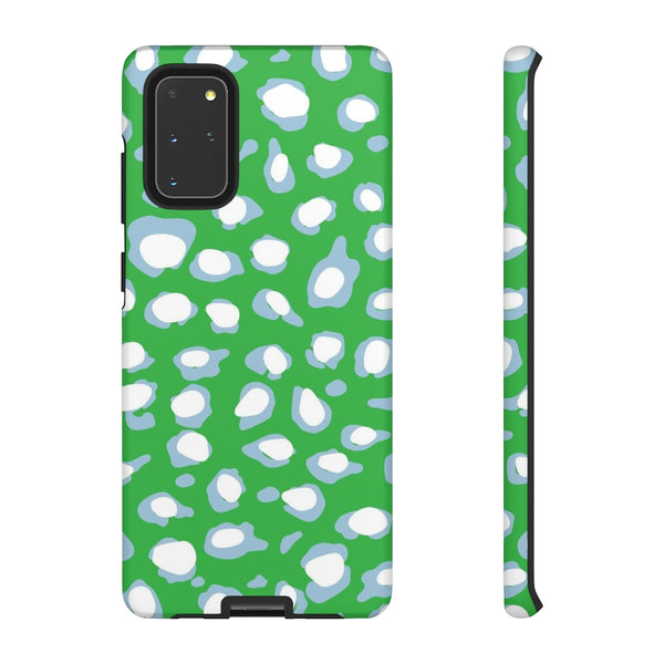 TOUGH Cases Pretty Printing X Beautycounter Limited Edition Case Preppy Leopard Spots Green