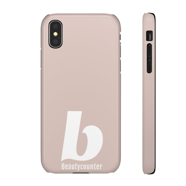 SLEEK Version Pretty Printing X Beautycounter Phone Case Blush`with White Logo