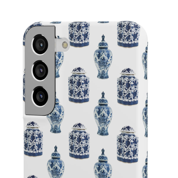 Chinoiserie Chic Blue and White Vase Preppy Phone Case