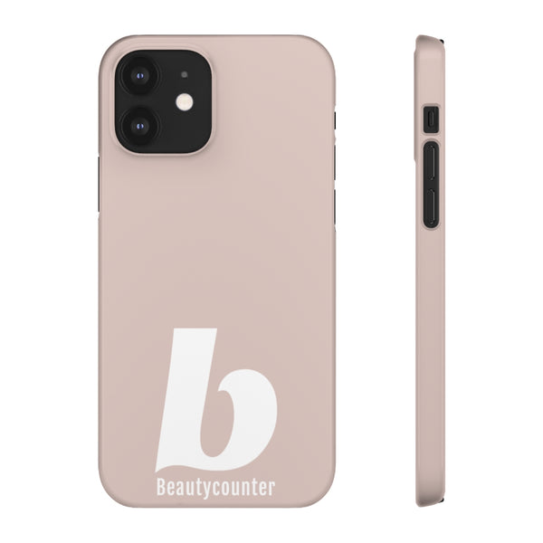 SLEEK Version Pretty Printing X Beautycounter Phone Case Blush`with White Logo