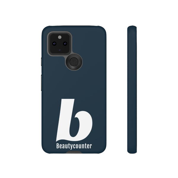 TOUGH Version Pretty Printing X Beautycounter Limited Edition Case Navy with White logo