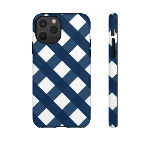 TOUGH Cases Pretty Printing X Beautycounter Limited Edition Case Gingham Plaid Navy