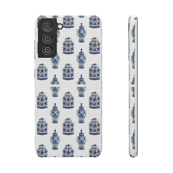 Chinoiserie Chic Blue and White Vase Preppy Phone Case