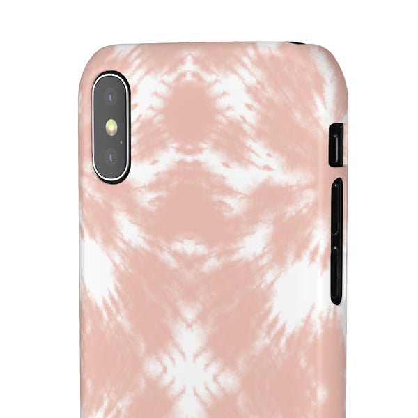 Tie Dye Shibori Blush + White Phone Case