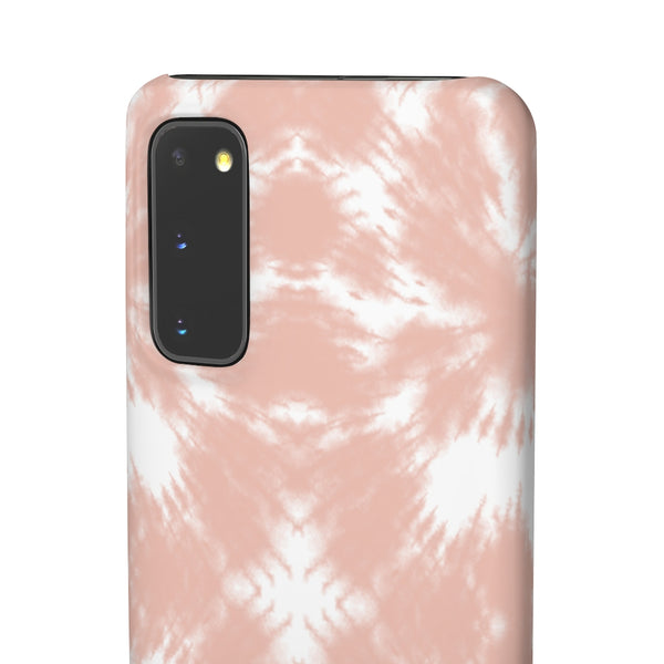 Tie Dye Shibori Blush + White Phone Case