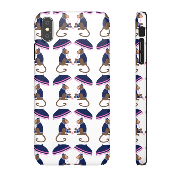 Monkey See Monkey Do Navy Phone Case
