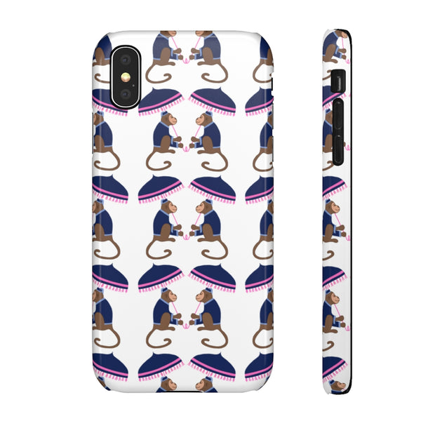 Monkey See Monkey Do Navy Phone Case