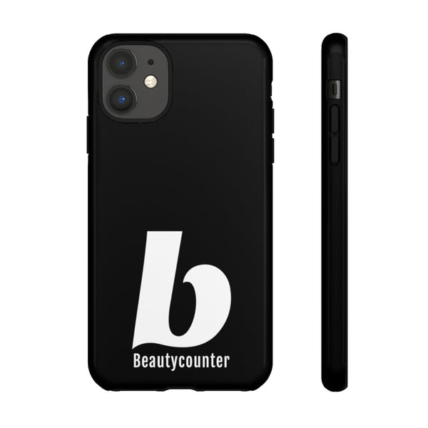 TOUGH Version Pretty Printing X Beautycounter Limited Edition Case Black with White logo